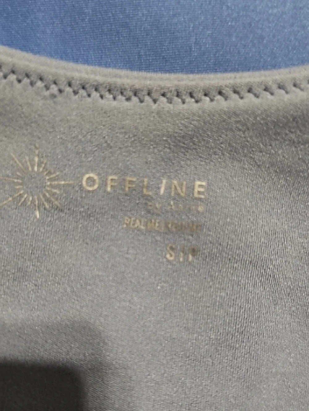 aerie Light Blue Scoop Bralette‎ Tank with pads